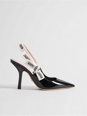 Dior J'Adior Slingback Pumps
Black Patent Calfskin Heels